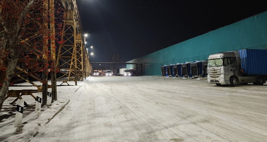 Складская площадка ГК «Черноголовка» в Новосибирске
